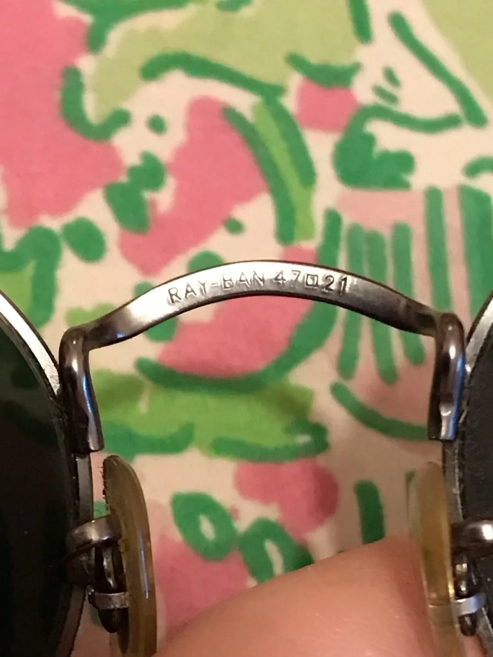 Vintage Ray Ban rb 3447 silver round metal sunglasses in case John Lennon